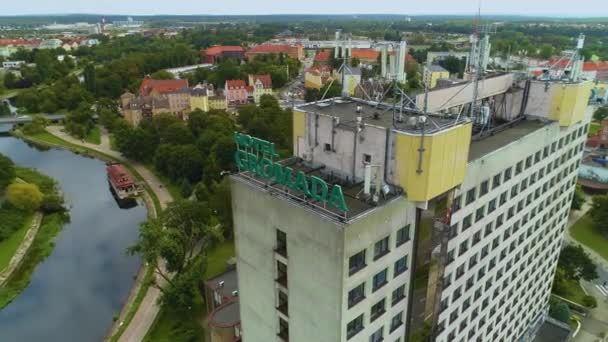 Ξενοδοχείο Gromada Pila Jana Pawla Aerial View Πολωνία Υψηλής Ποιότητας — Αρχείο Βίντεο