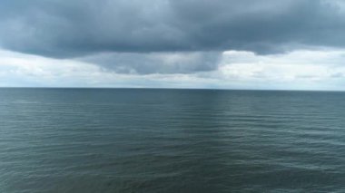 Baltık Denizi Lukecin Morz Baltyckiea Hava Görüntüsü Polonya. Yüksek kalite 4k görüntü