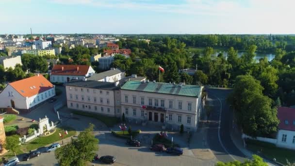 Curia Gniezno Kuria Aerial View Poland 고품질 — 비디오