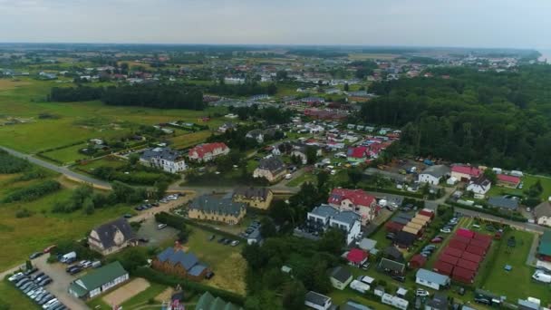 Beautiful Landscape Chlopy Piekny Krajobraz Aerial View Poland Кадри Високої — стокове відео