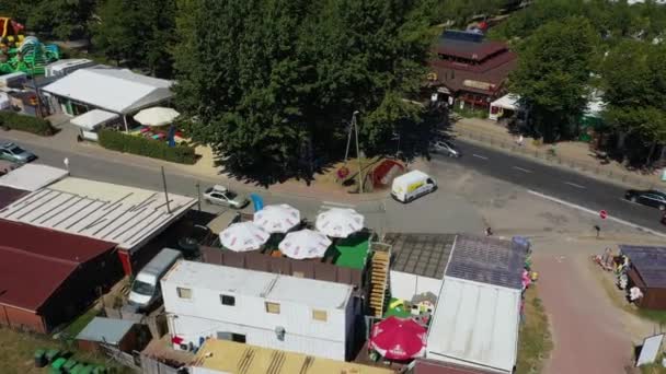 Chlapowo Napis Centrum Aerial View Poland 高质量的4K镜头 — 图库视频影像
