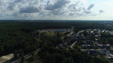 Güzel manzara Ustka Piekny Krajobraz Hava Görüntüsü Polonya. Yüksek kalite 4k görüntü