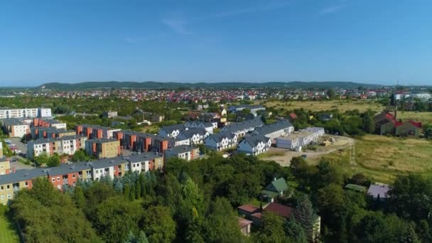 Habitação Estate Rumia Park Domy Osiedle Vista Aérea Polónia Imagens — Vídeo de Stock