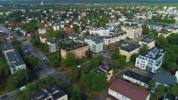 Beautiful Panorama Otwock Krajobraz Aerial View Poland High Quality Footage — Stock Video