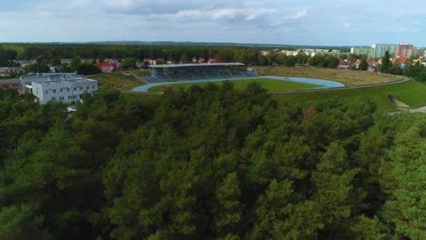 Стадион Мосир Польше Высококачественные Кадры — стоковое видео
