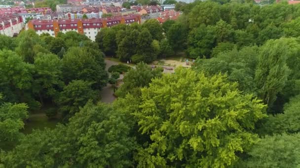 斯鲁普斯克文化与娱乐之泉公园 波兰文化空中景观 高质量的4K镜头 — 图库视频影像