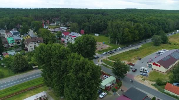 아름다운 Lukecin Piekny Krajobraz Aerial View 폴란드 고품질 — 비디오