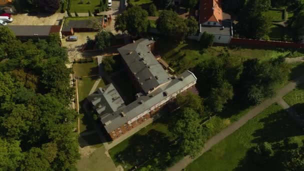 全景大教堂Wloclawek Bazylika Nmp Aerial View Poland 高质量的4K镜头 — 图库视频影像