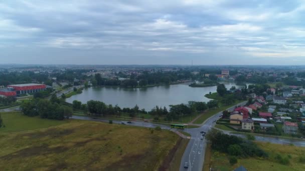 Arcadia Lagoon Suwalki Zalew Arkadia Aerial View Poland Vysoce Kvalitní — Stock video