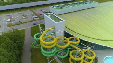 Su Parkı Koszalin Parkı Wodny Kova Parkı Hava Parkı Polonya. Yüksek kalite 4k görüntü