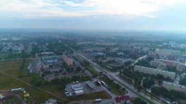 Güzel Panorama Suwalki Krajobraz Hava Görüntüsü Polonya. Yüksek kalite 4k görüntü