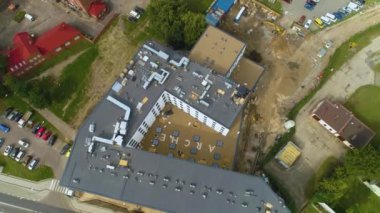 Pila Havayolları 'nın tepesinde Polonya görünüyor. Yüksek kalite 4k görüntü