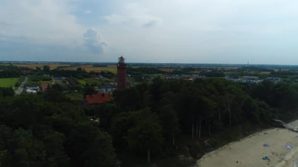 Plaża Panorama Plaża Bałtycka Gaski Plaza Morze Bałtyckie Widok Lotu — Wideo stockowe