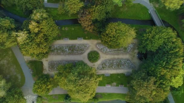 美丽的公园维斯尼 戈尔佐夫 维尔科波尔斯基空中观波兰 高质量的4K镜头 — 图库视频影像