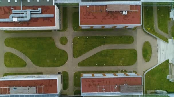 University Technology Koszalin Polgani Hnika Aerial View Poland高质量的4K镜头 — 图库视频影像