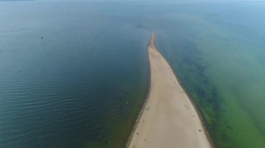 Burun bölgesi Rewa Cypel Rewski Havacılık Polonya 'yı gösteriyor. Yüksek kalite 4k görüntü