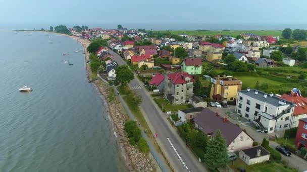 Vue Aérienne Panorama Bay Rewa Krajobraz Zatoka Gdanska Pologne Images — Video