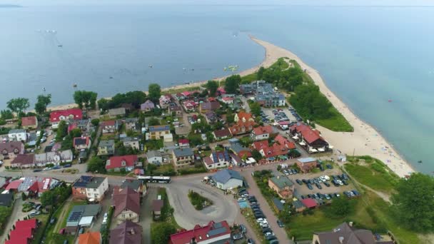 Gyönyörű Táj Rewa Piekny Krajobraz Aerial View Lengyelország Kiváló Minőségű — Stock videók