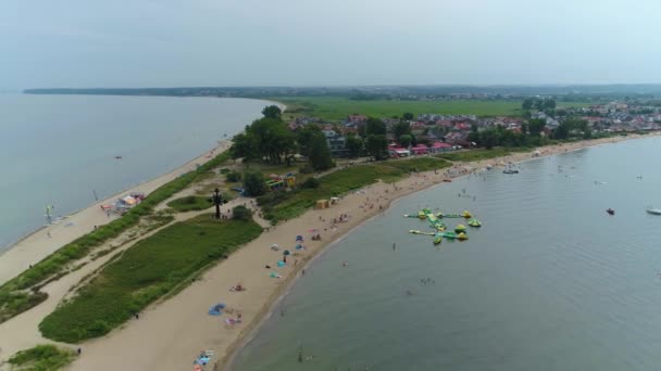 Beautiful Landscape Rewa Piekny Krajobraz Aerial View Poland High Quality — Stock Video