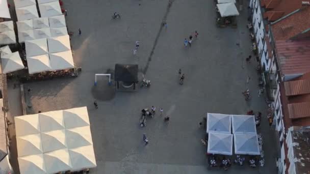 Красива Площа Ринок Старе Місто Казимир Дольний Вид Польща Високоякісні — стокове відео