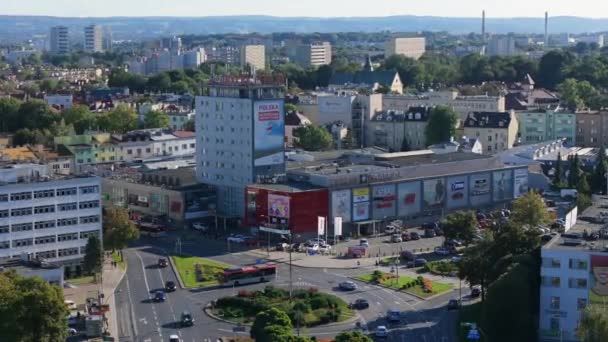 Landscape Gallery Mall Rzeszow Αεροφωτογραφία Πολωνία Υψηλής Ποιότητας Πλάνα — Αρχείο Βίντεο