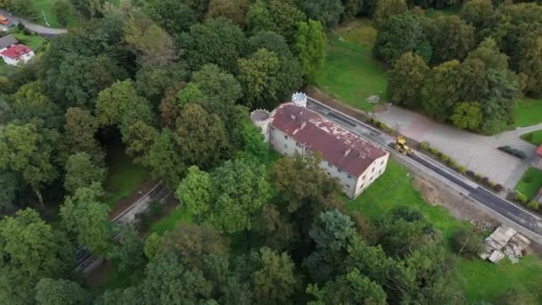 美しい宮殿 ビルネス ビルネス アリアル ビュー ポーランド 高品質の4K映像 — ストック動画