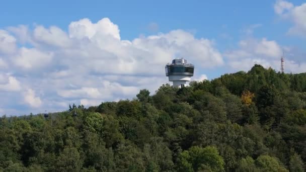 Güzel Manzara Manzarası Solina Dağları Bieszczady Hava Manzarası Polonya Yüksek — Stok video
