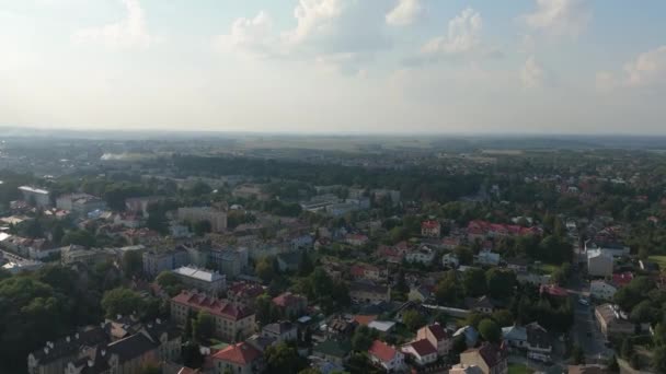 Krásná Krajina Jaroslaw Aerial View Polsko Vysoce Kvalitní Záběry — Stock video