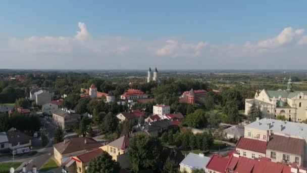 Hermoso Paisaje Jaroslaw Vista Aérea Polonia Imágenes Alta Calidad — Vídeos de Stock