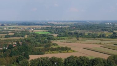 Güzel manzara Jaroslaw Hava Manzarası Polonya. Yüksek kalite 4k görüntü