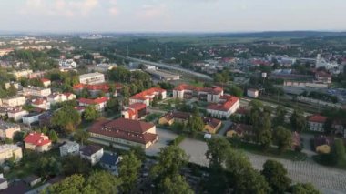 Güzel Peyzaj Bilimleri Akademisi Jaroslaw Havacılık Görünümü Polonya. Yüksek kalite 4k görüntü