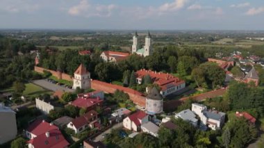 Güzel Manastır Opactwo Jaroslaw Hava Manastırı Polonya. Yüksek kalite 4k görüntü