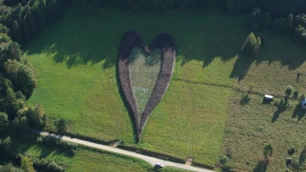 Serce Bieszczadach Solina Aerial View Poland Wysokiej Jakości Materiał — Wideo stockowe