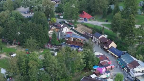 Solina Bieszczady Hava Manzarası Polonya Nın Güzel Manzarası Yüksek Kalite — Stok video