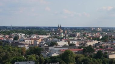Güzel Peyzaj Radom Hava Manzarası Polonya. Yüksek kalite 4k görüntü