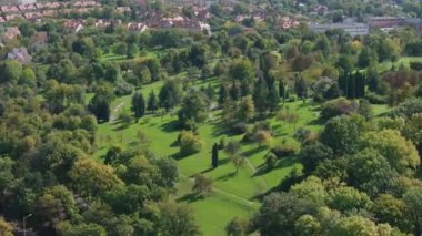 Güzel Peyzaj Dağı Bazilikası Chelm Havacılık Manzarası Polonya. Yüksek kalite 4k görüntü