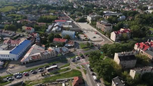 Prachtige Landschap Radom Aerial View Polen Hoge Kwaliteit Beeldmateriaal — Stockvideo