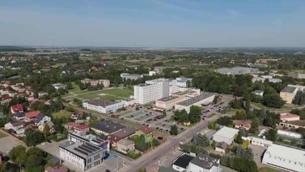 Bellissimo Paesaggio Ospedale Chelm Vista Aerea Polonia Filmati Alta Qualità — Video Stock