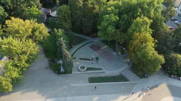 Prachtig Stadsbeeld Kochanowski Radom Aerial View Polen Hoge Kwaliteit Beeldmateriaal — Stockvideo