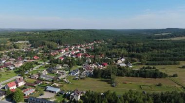 Güzel manzara Krasnobrod Hava Görüntüsü Polonya. Yüksek kalite 4k görüntü