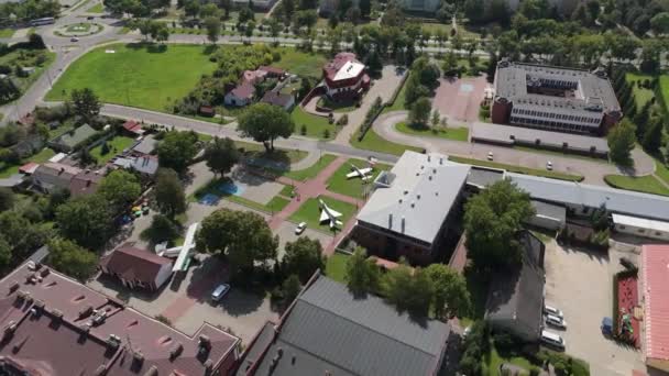 Uçak Anıtları Chelm Hava Manzarası Polonya Yüksek Kalite Görüntü — Stok video