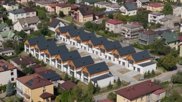 Güzel Peyzaj Apartmanları Chelm Havacılık Görünümü Polonya Yüksek Kalite Görüntü — Stok video
