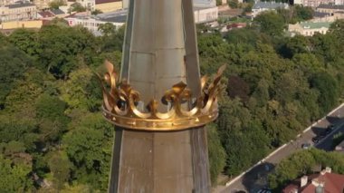 Güzel Tower Crown Katedrali Radom Hava Manzarası Polonya. Yüksek kalite 4k görüntü