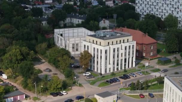 Beautiful Office Radom Aerial View Poland Vysoce Kvalitní Záběry — Stock video