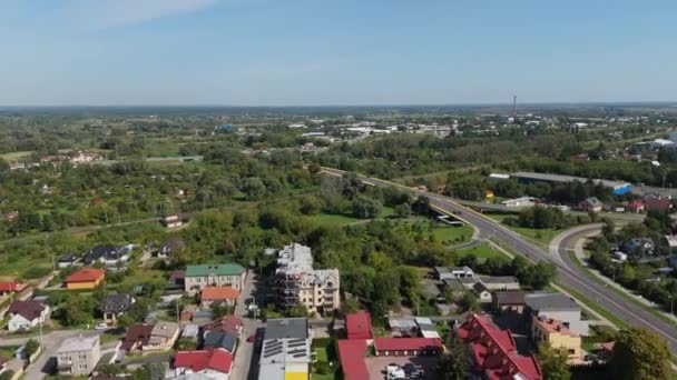 Gyönyörű Táj Chelm Aerial View Lengyelország Kiváló Minőségű Felvételek — Stock videók