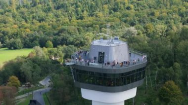 Güzel Manzara Manzarası Solina Dağları Bieszczady Hava Manzarası Polonya. Yüksek kalite 4k görüntü