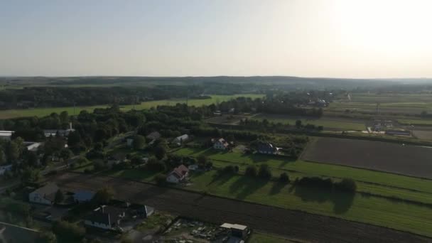 美丽的风景克拉斯奈斯托夫空中观景波兰 高质量的4K镜头 — 图库视频影像