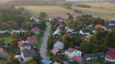 Güzel manzara Narol Hava Manzarası Polonya. Yüksek kalite 4k görüntü