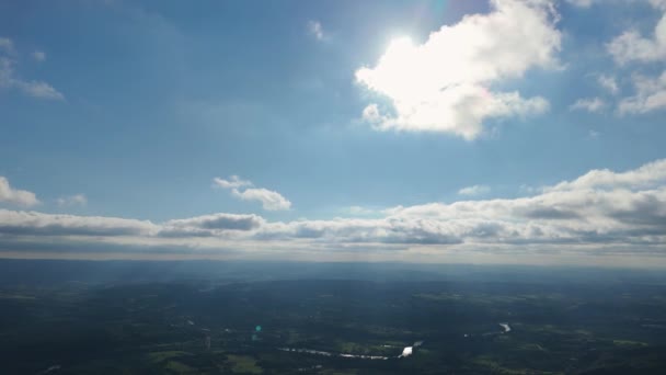 美丽的风景 别兹卡迪 波兰航空观景 高质量的4K镜头 — 图库视频影像