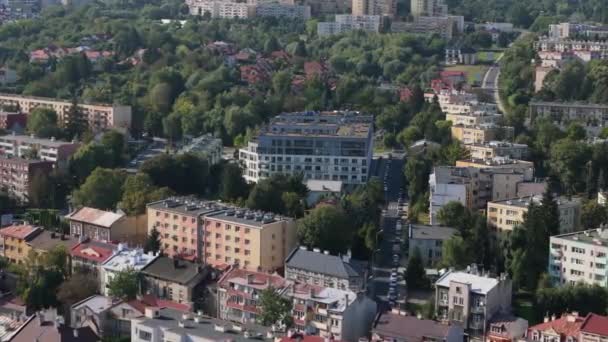 Bela Paisagem Habitação Estate Przemysl Vista Aérea Polónia Imagens Alta — Vídeo de Stock